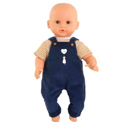 Corolle T-Shirt en Marineblauw Overall, 30cm