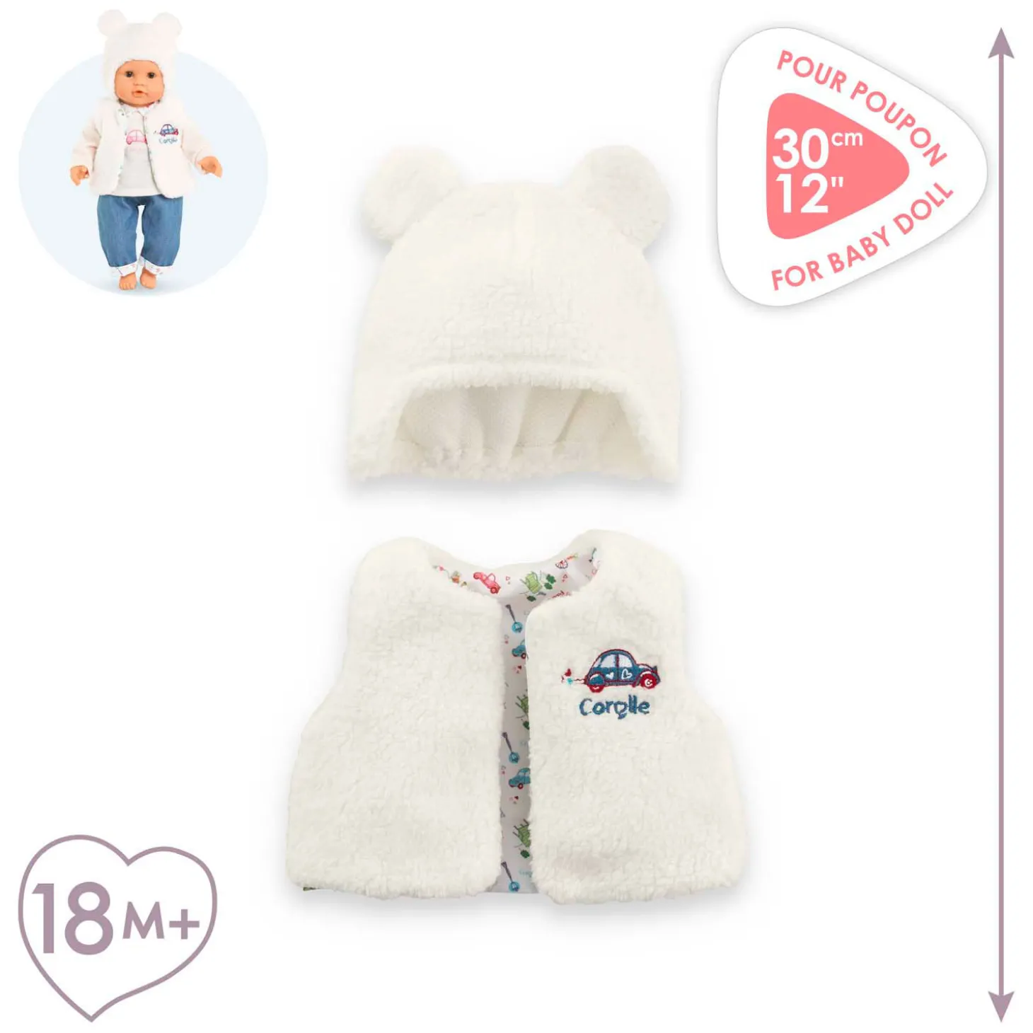 Corolle Winterset voor Babypop, 30cm