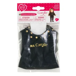 Corolle Zwart en Goud T-shirt voor Poppen, 36cm