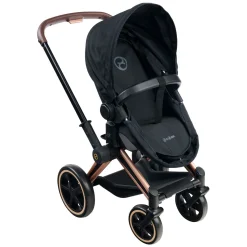 Corolle Zwarte Poppenwagen 3 in 1 voor Babypop van 36-42cm