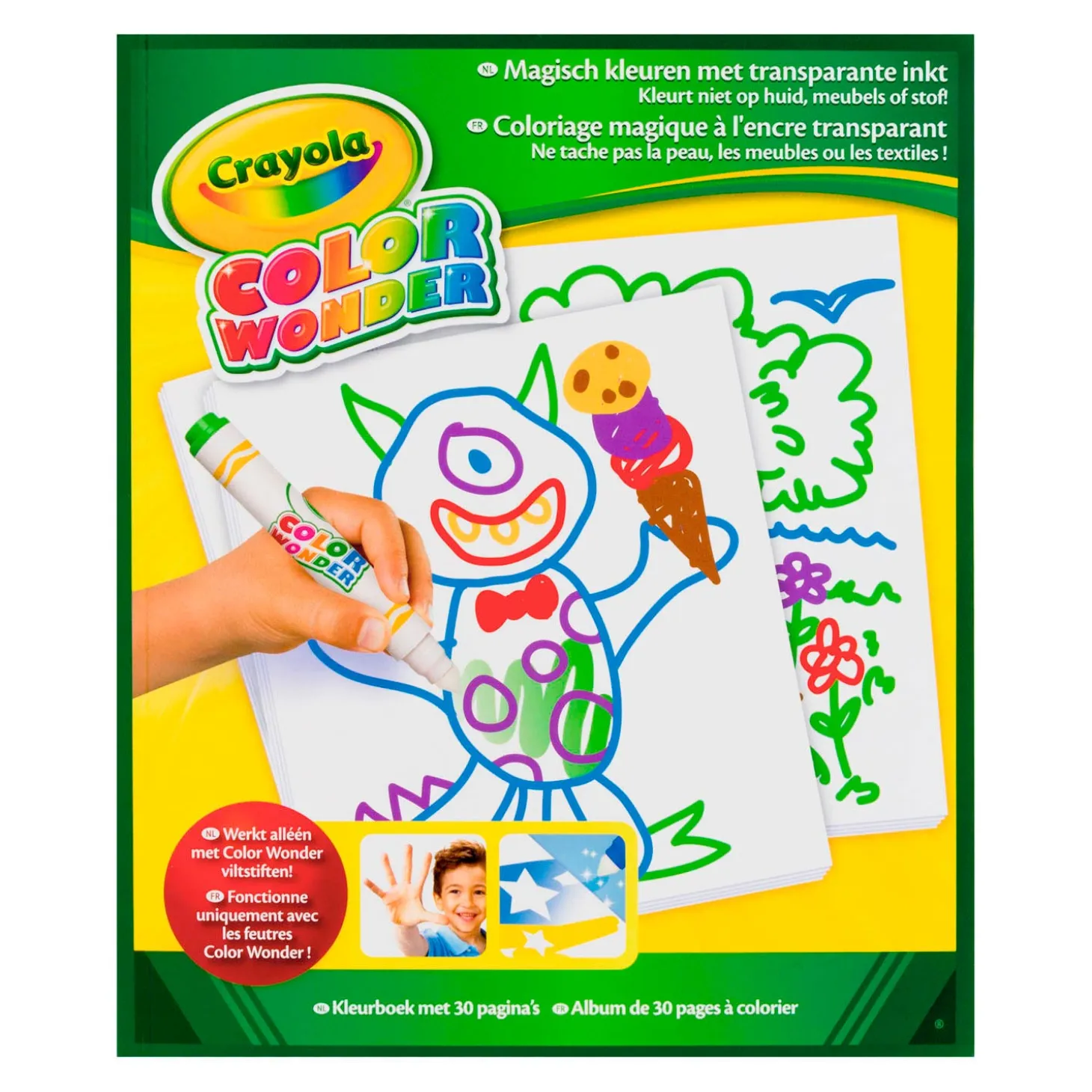 Crayola Color Wonder - Tekenblok, 30 pagina's