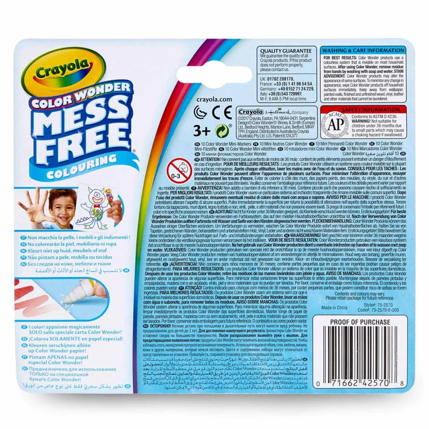 Crayola Color Wonder Classic Washable Viltstiften