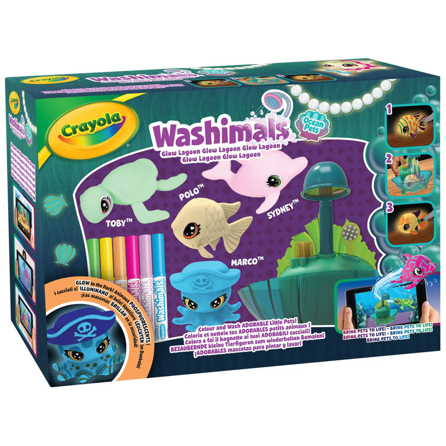 Crayola Washimals Ocean Glow Lagoon Speelset