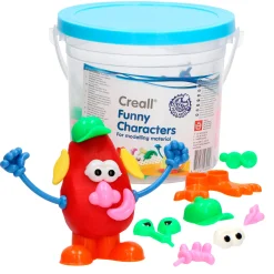 Creall Funny Characters Klei Accessoires, 130dlg