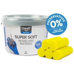 Creall Supersoft klei Geel, 1750gr.