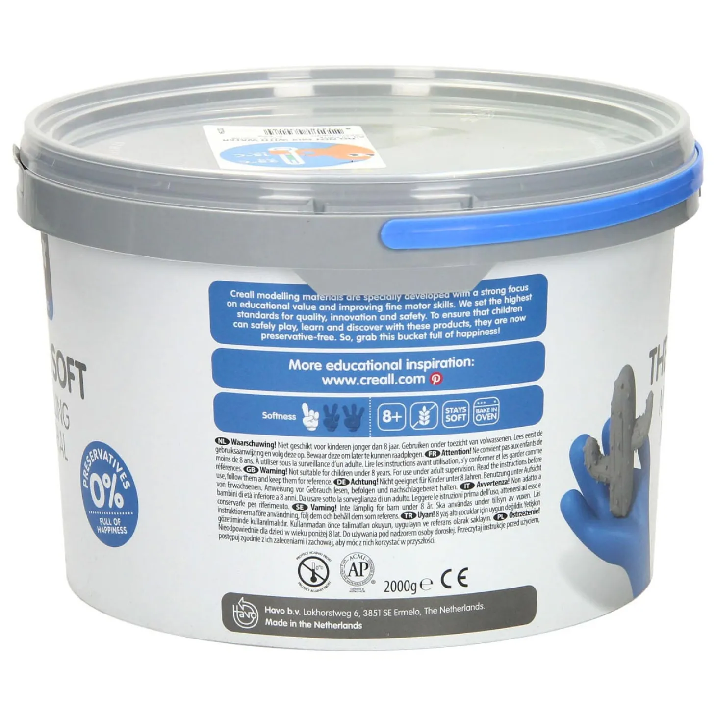 Creall Therm Soft Klei - 5 Kleuren Klei - 2000gr.