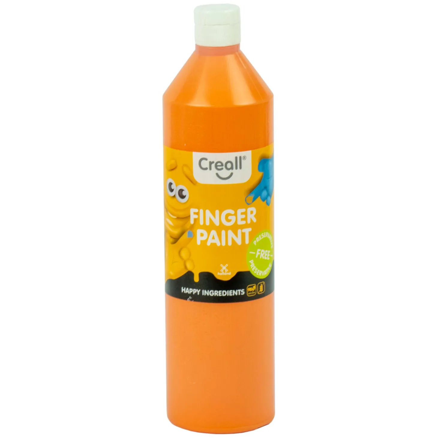 Creall Vingerverf Conserveringsvrij Oranje, 750ml