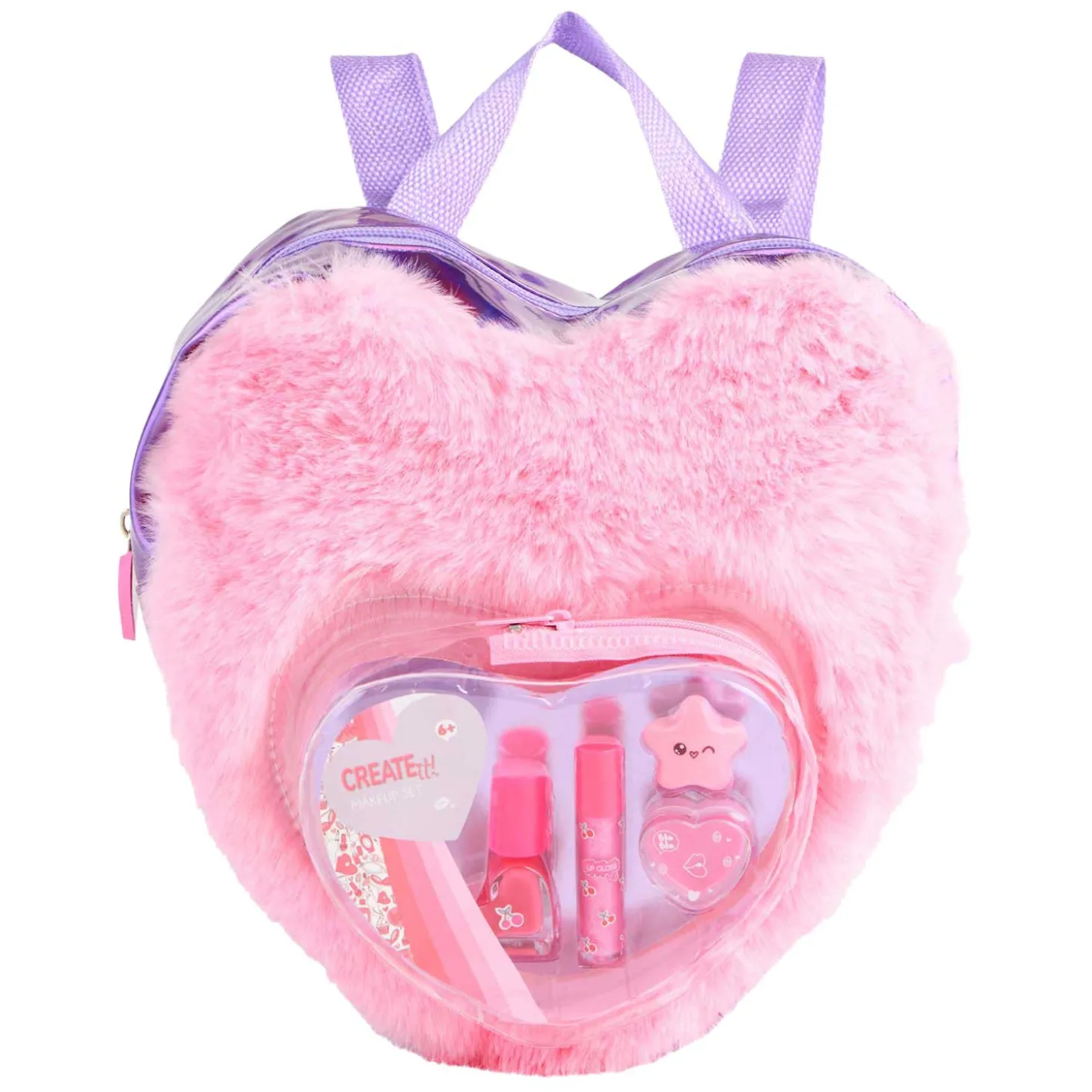 Create It! Beauty Make-up Set in Fluffy Rugtas Love Roze