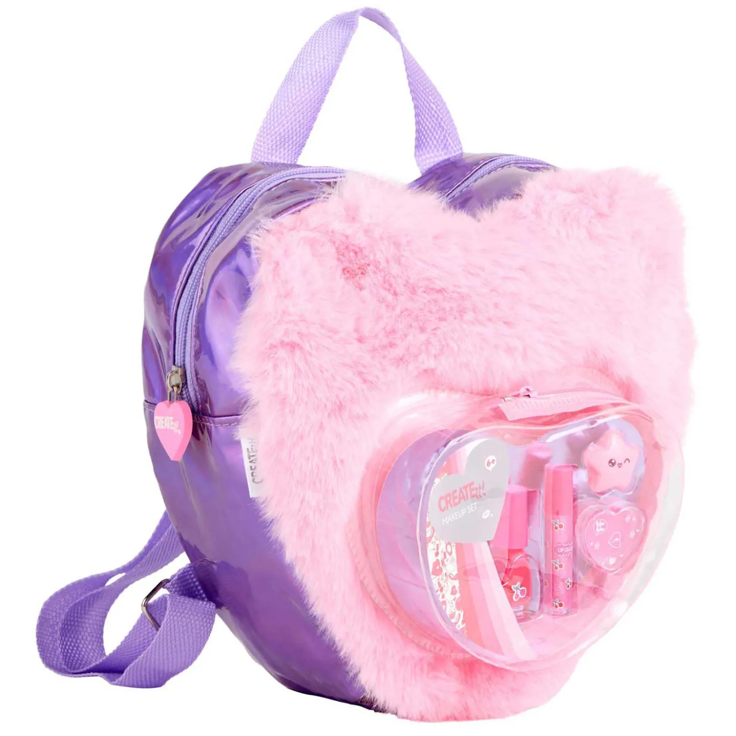 Create It! Beauty Make-up Set in Fluffy Rugtas Love Roze