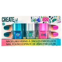 Create it! Beauty Nagellak Glitter, 3st.