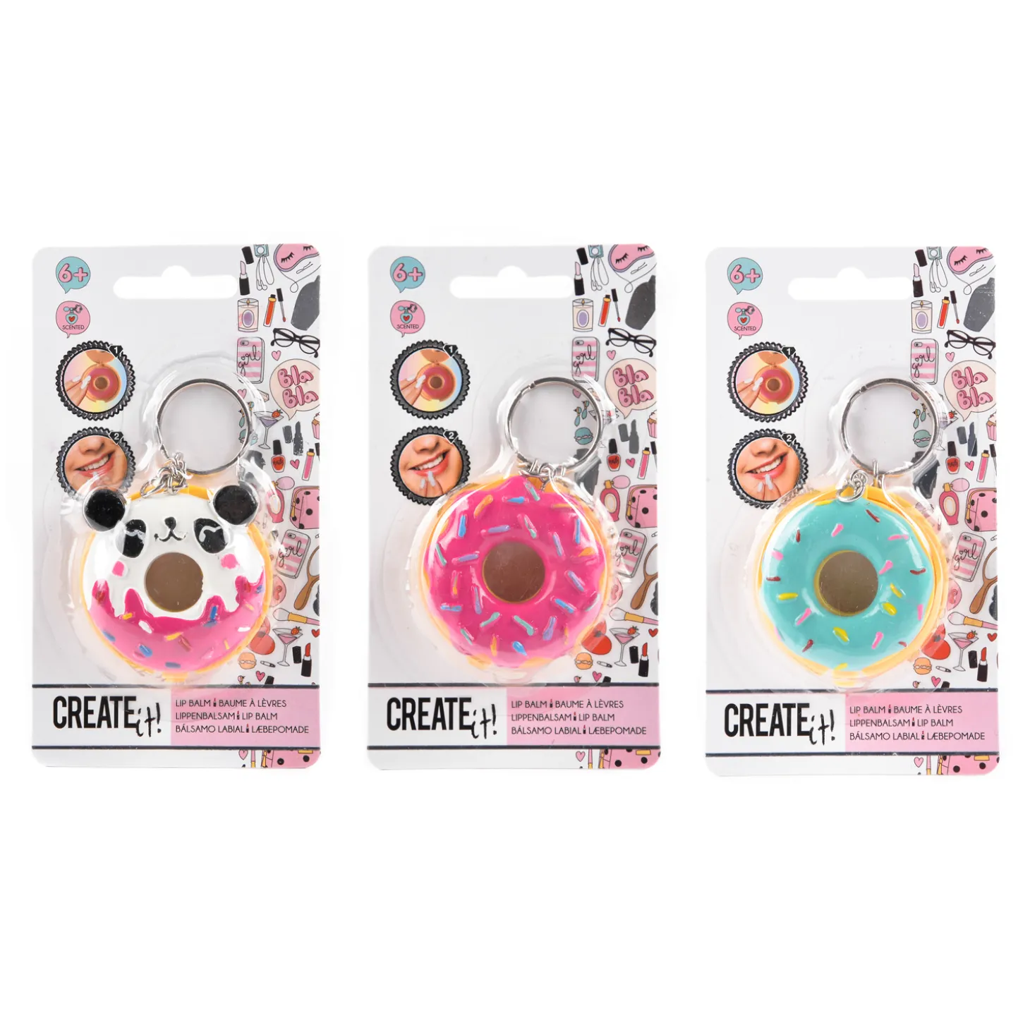Create it! Beauty Sleutelhanger Donut met Lippenbalsem