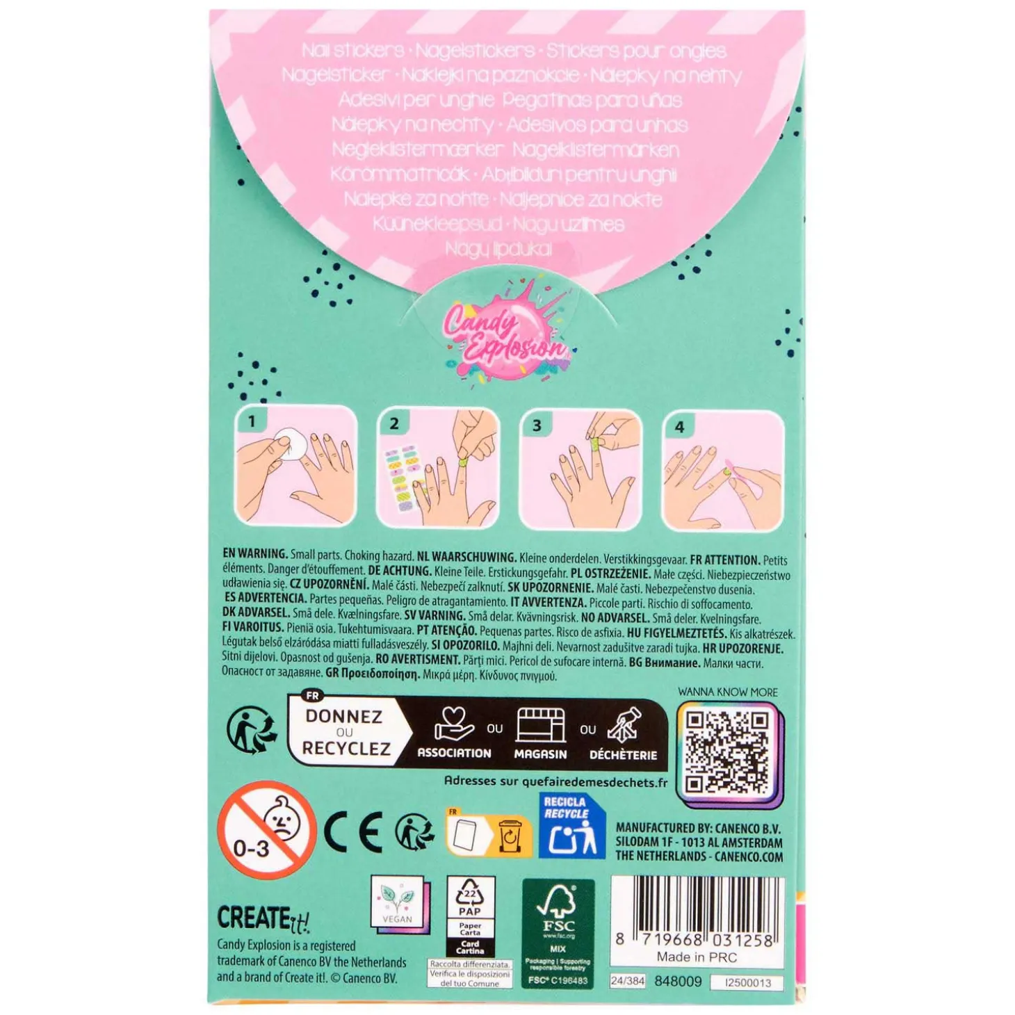 Create It! Candy Explosion Kunstnagel Stickers