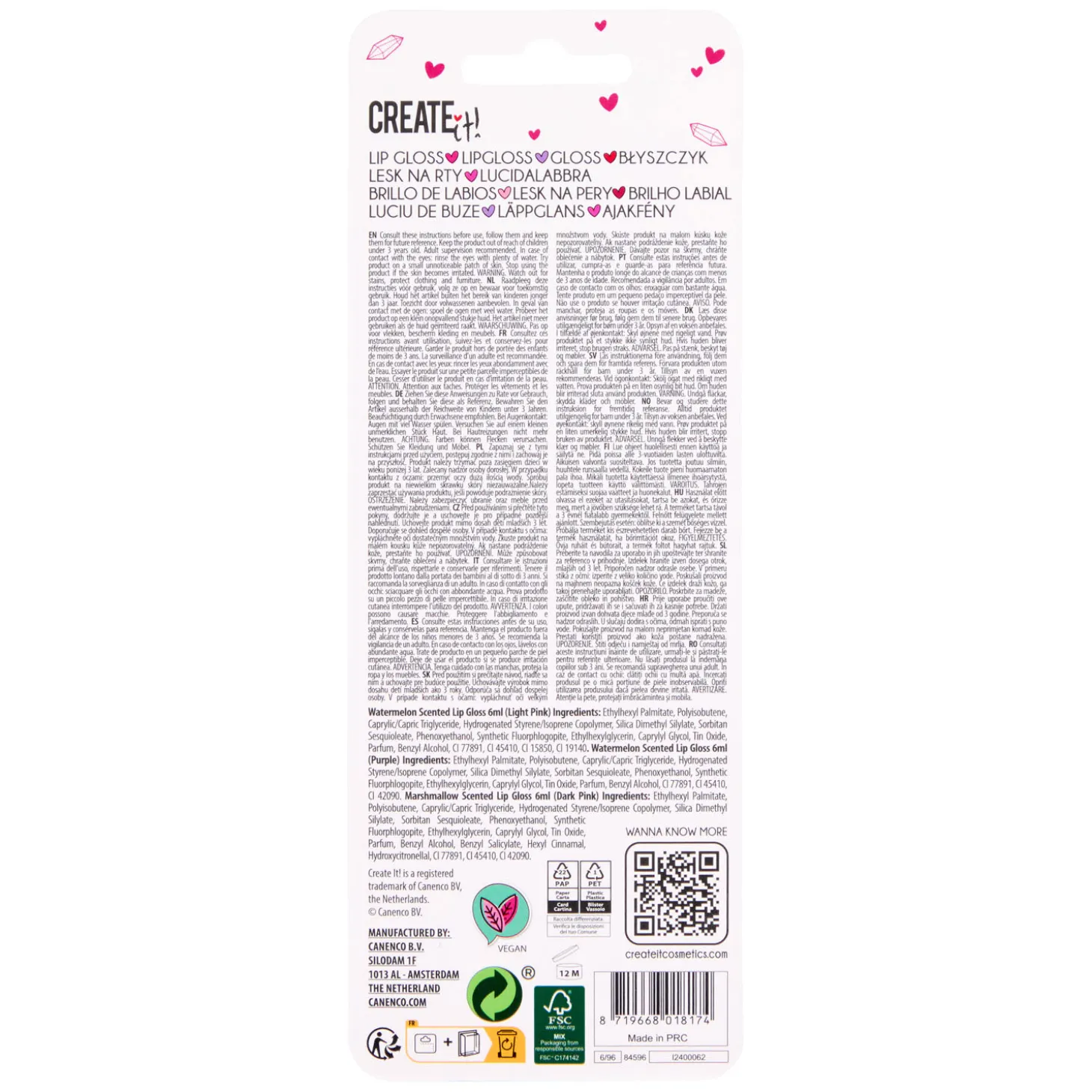 Create It! Hart Lippenbalsem, 3st.