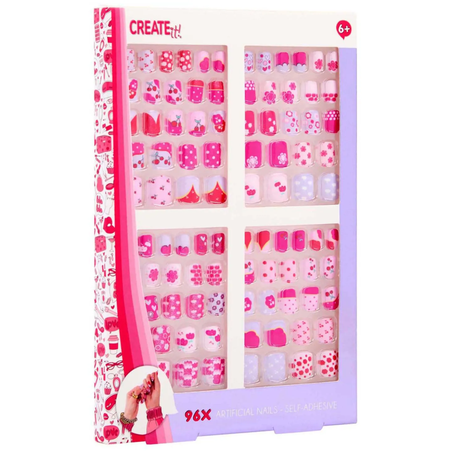 Create It! Kunstnagels Zelfklevend Maxi Set, 96st