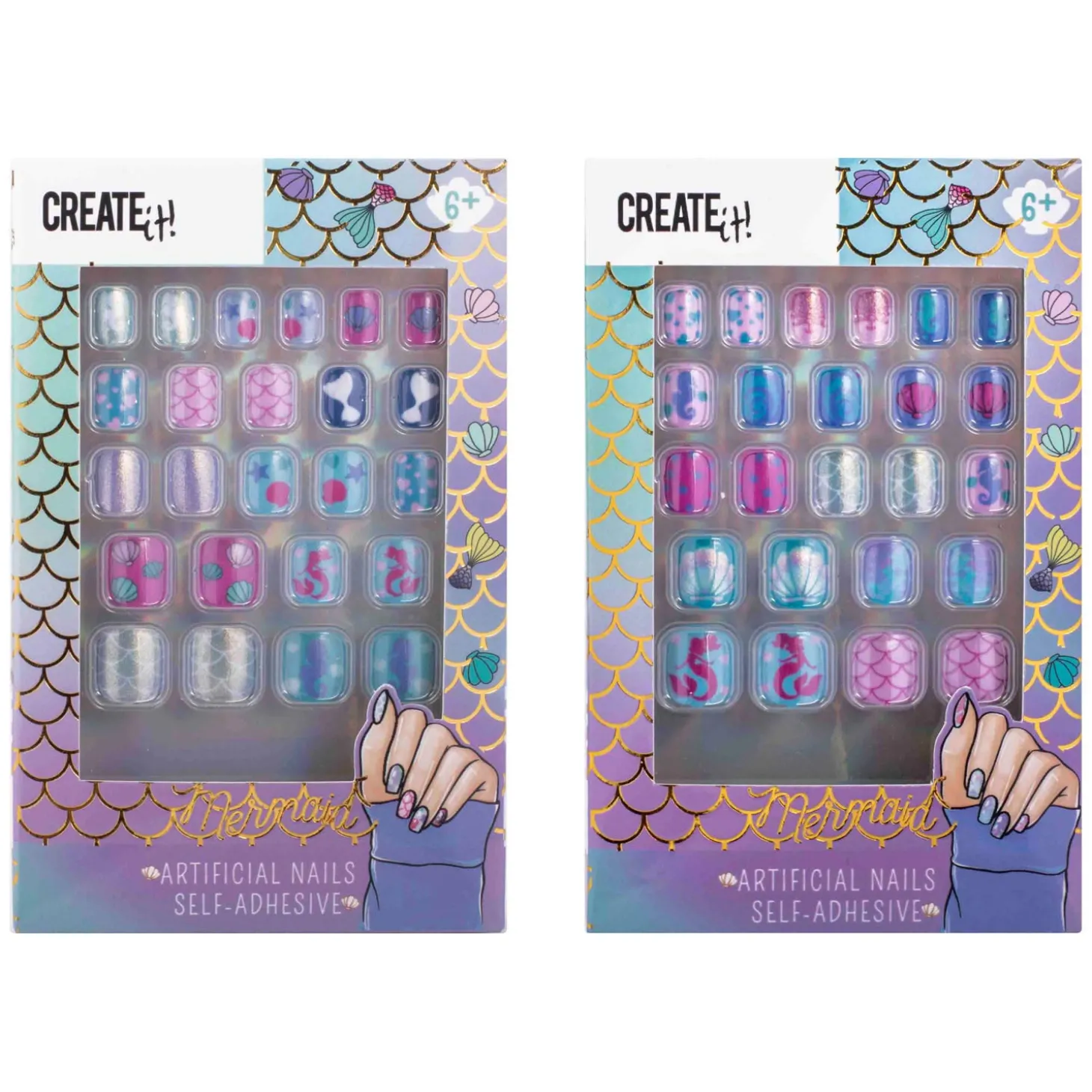 Create it! Mermaid Kunstnagels Zelfklevend