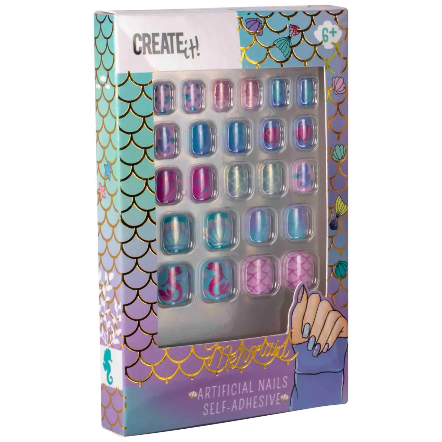 Create it! Mermaid Kunstnagels Zelfklevend