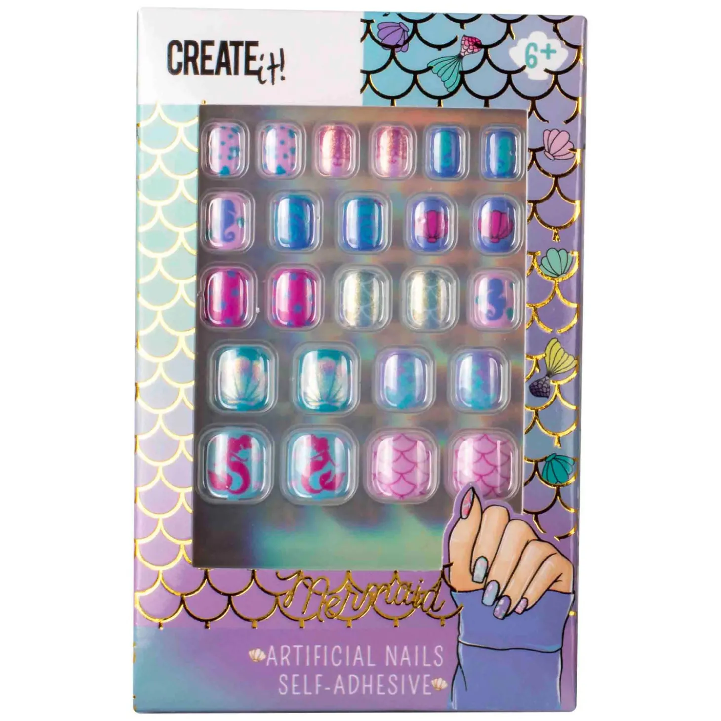 Create it! Mermaid Kunstnagels Zelfklevend