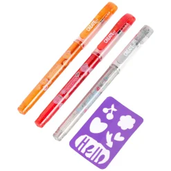 Create it! Tattoo Geurpennen, 3st + Sjabloon