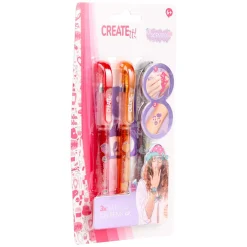 Create it! Tattoo Geurpennen, 3st + Sjabloon