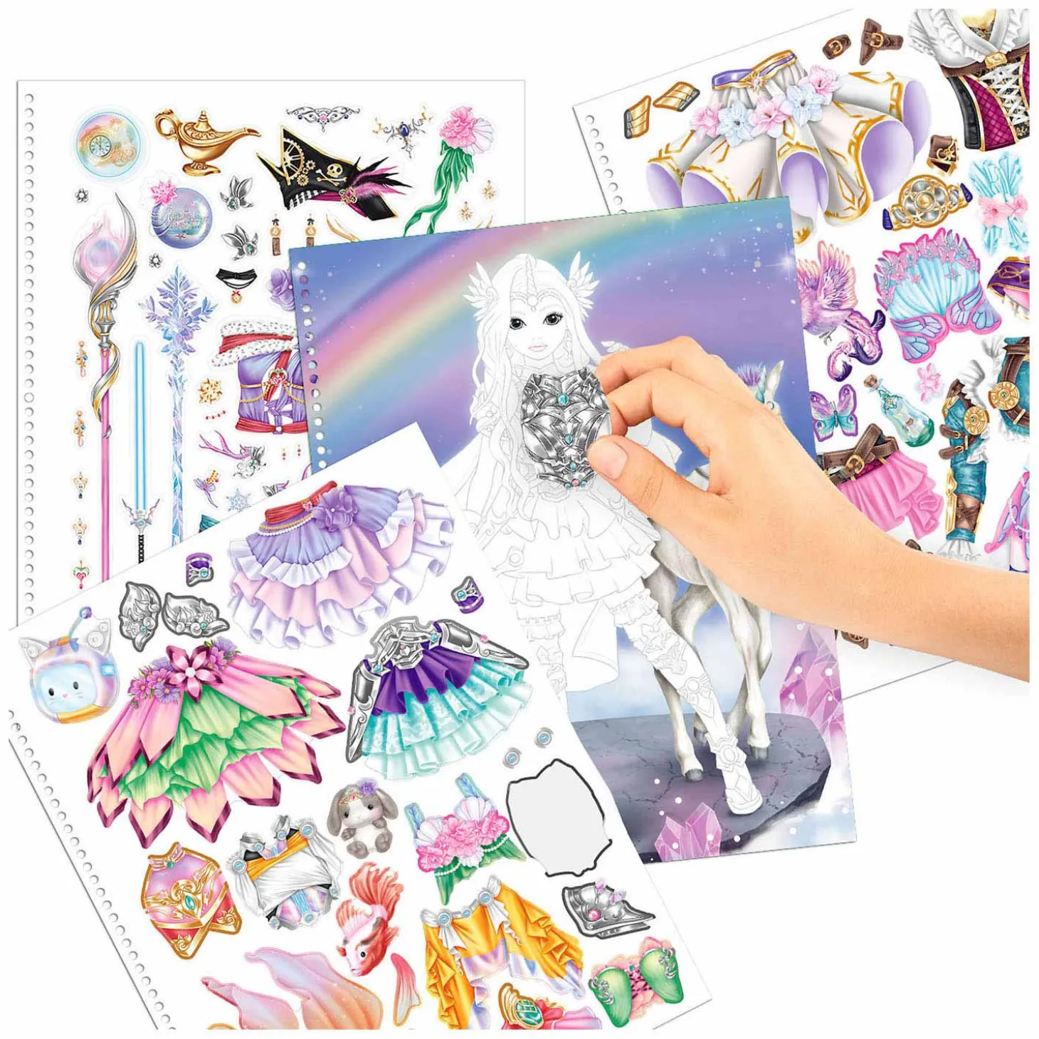 Create Your TOPModel Kleurboek met Stickers Fantasy