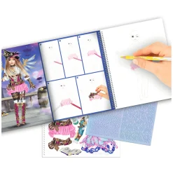 Create Your TOPModel Kleurboek met Stickers Fantasy