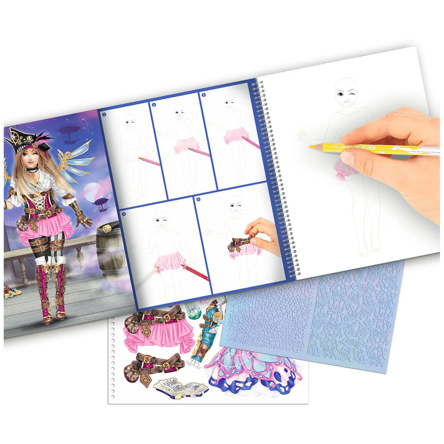 Create Your TOPModel Kleurboek met Stickers Fantasy