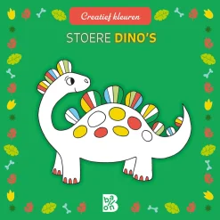Creatief kleuren - Stoere dino's