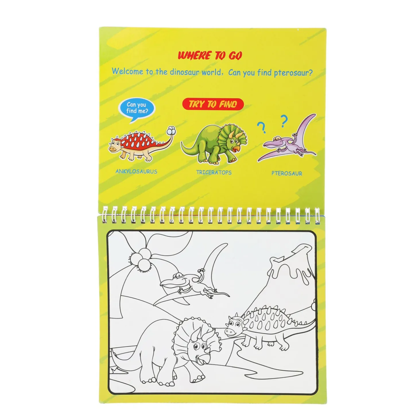 Creativity Kleuren met Water Dino met Stift