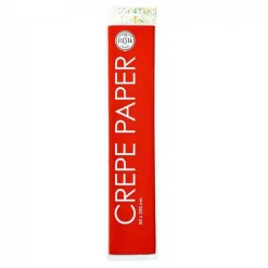 Crepepapier Rood, 50x250cm