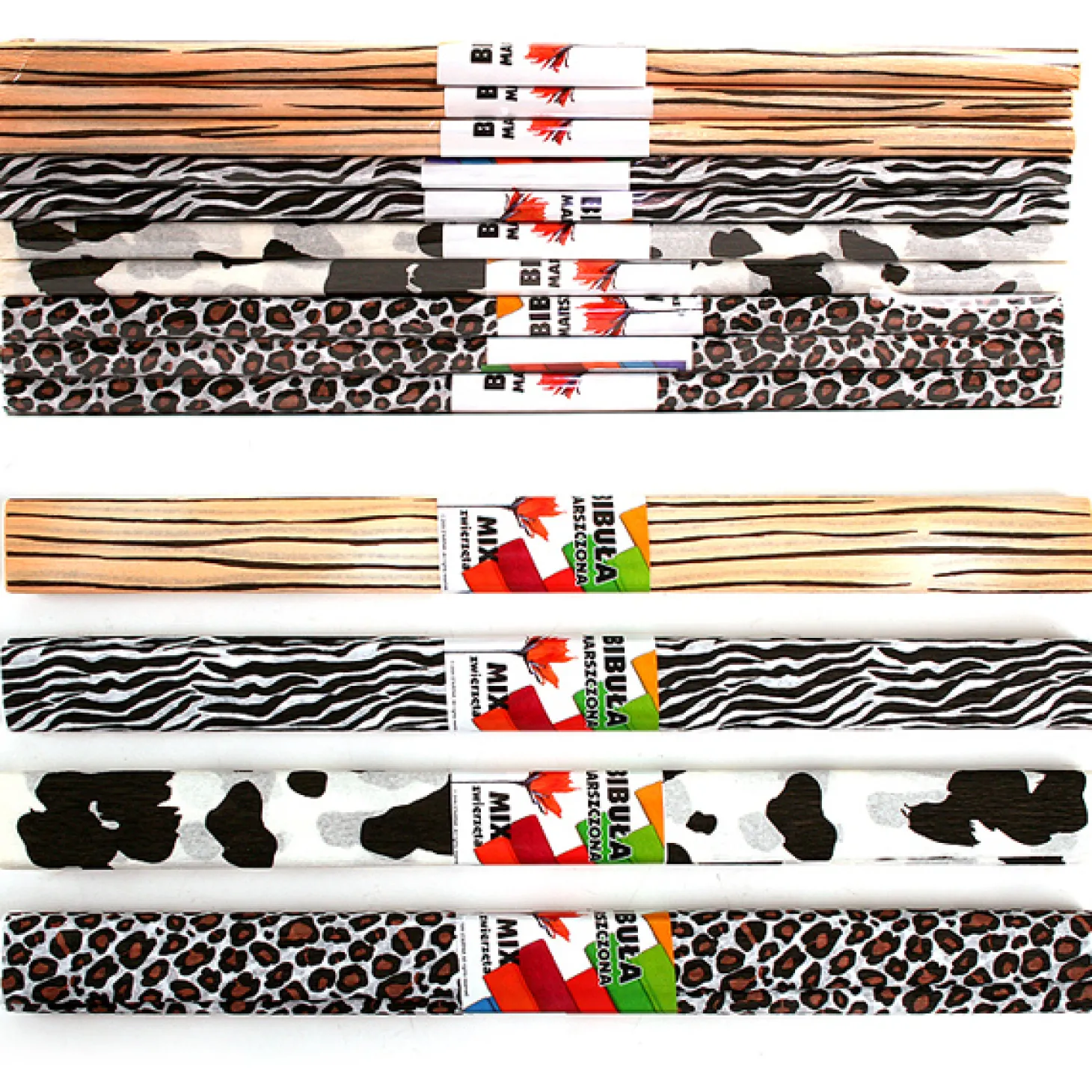 Crêpepapier Dieren, Set van 10