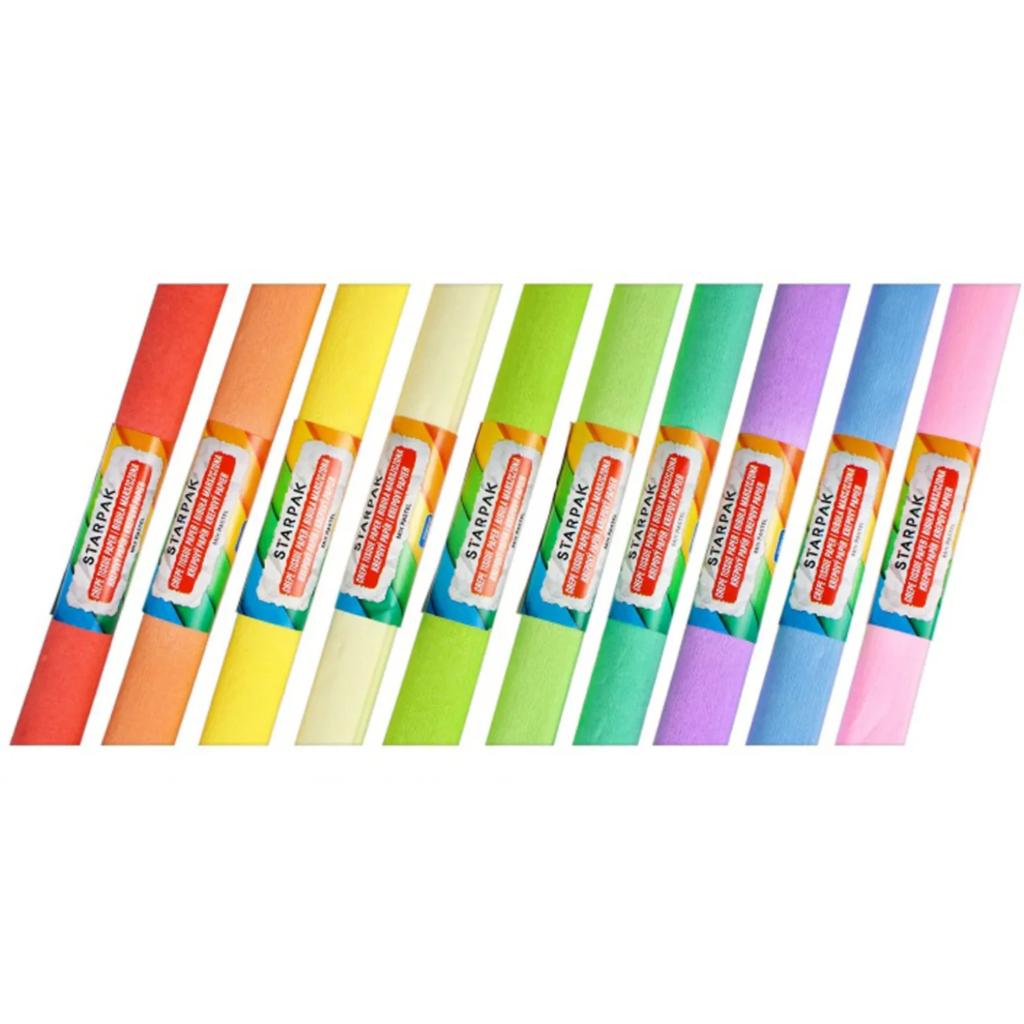 Crêpepapier Pastel, 10st.