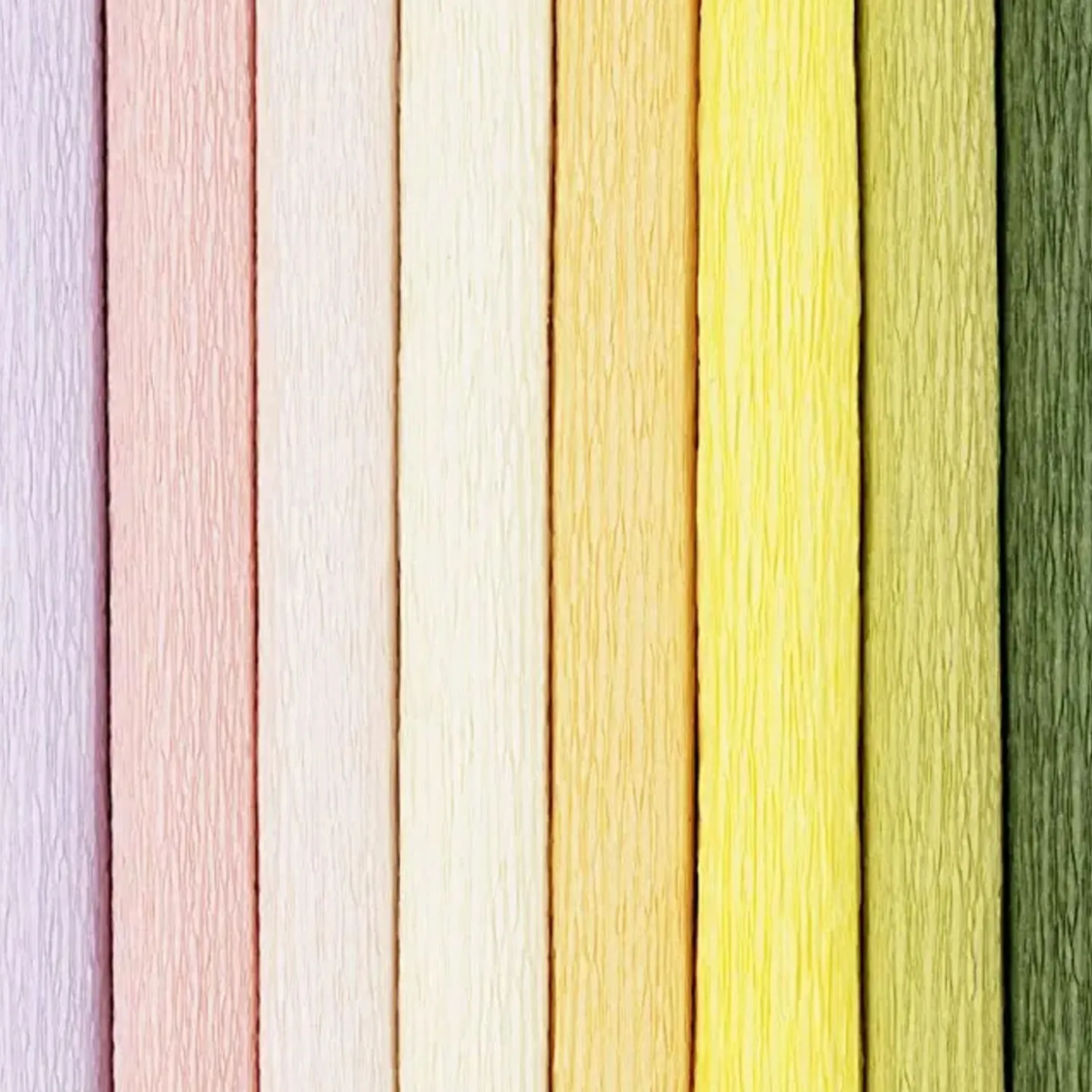 Crêpepapier Pastelkleuren, 8 Vellen