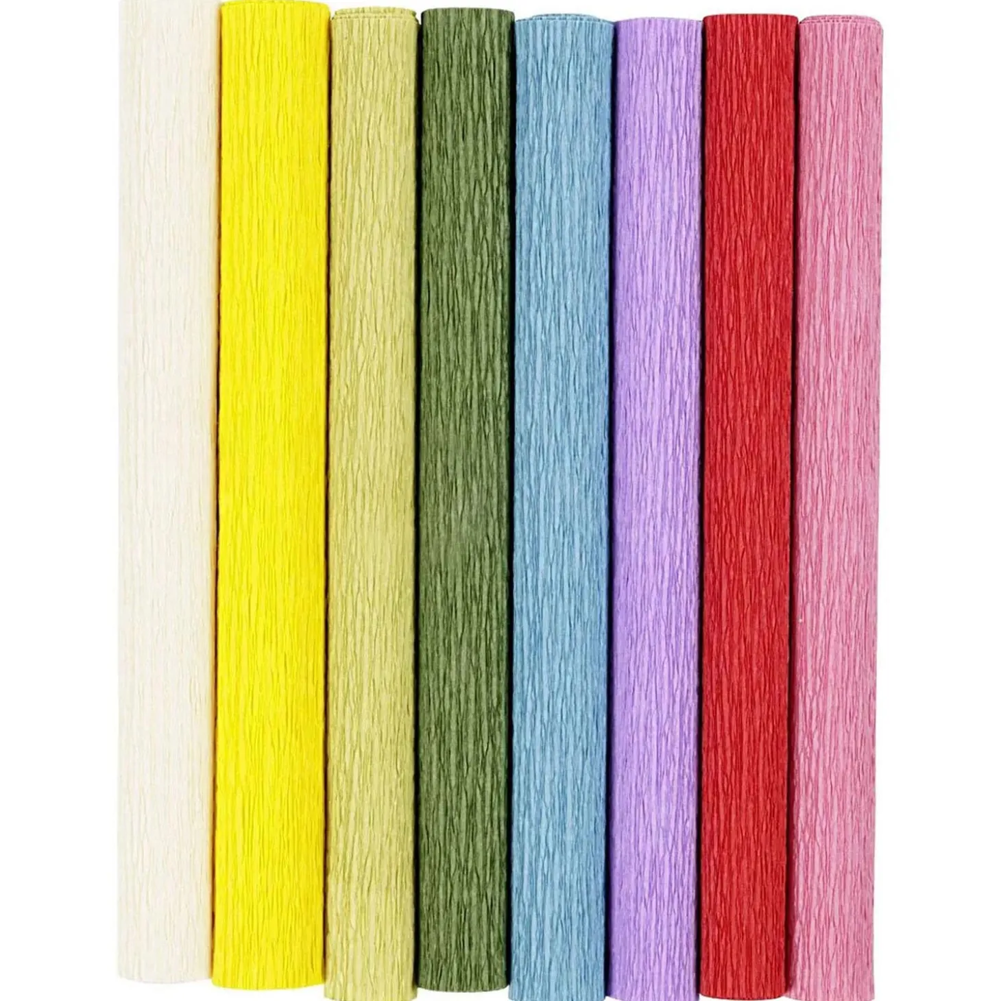 Crêpepapier Standaard Kleuren, 8 Vellen