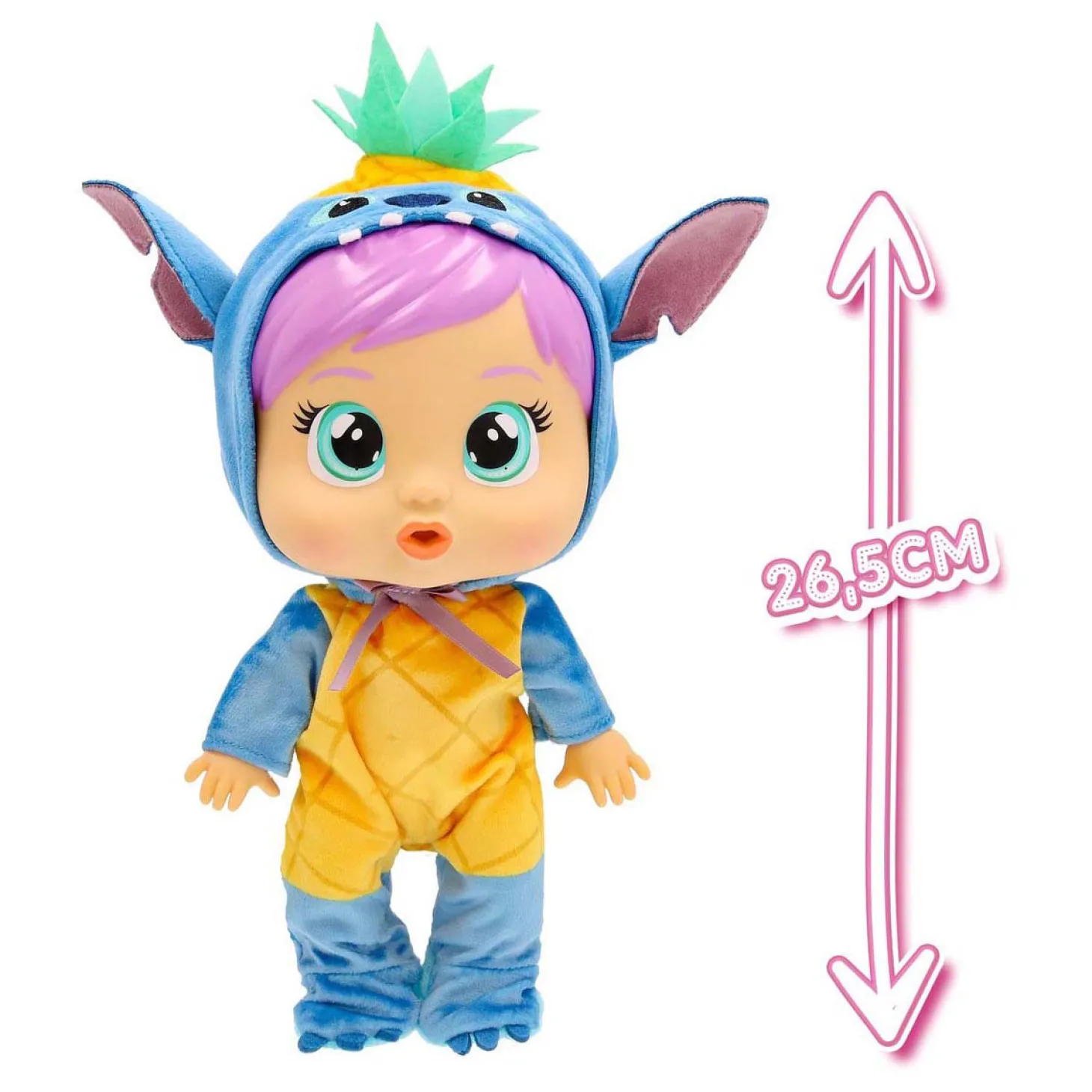 Cry Babies Loving Care Stitch Babypop - 26,5cm