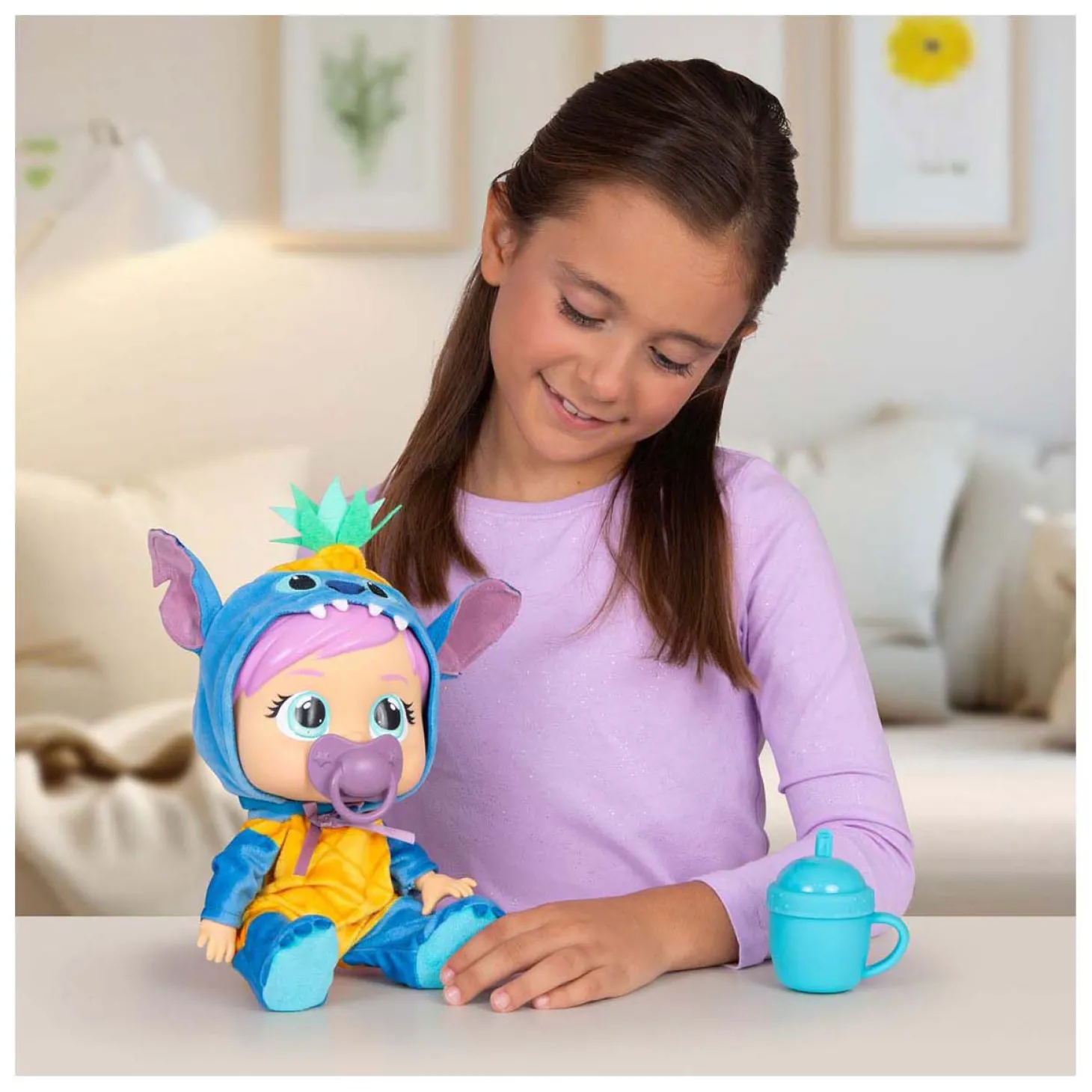 Cry Babies Loving Care Stitch Babypop - 26,5cm