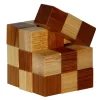 3D Bamboo Breinpuzzel Snake Cubes **