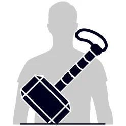 4D Build Marvel Thor Hammer Kartonnen Bouwpakket - 87st.