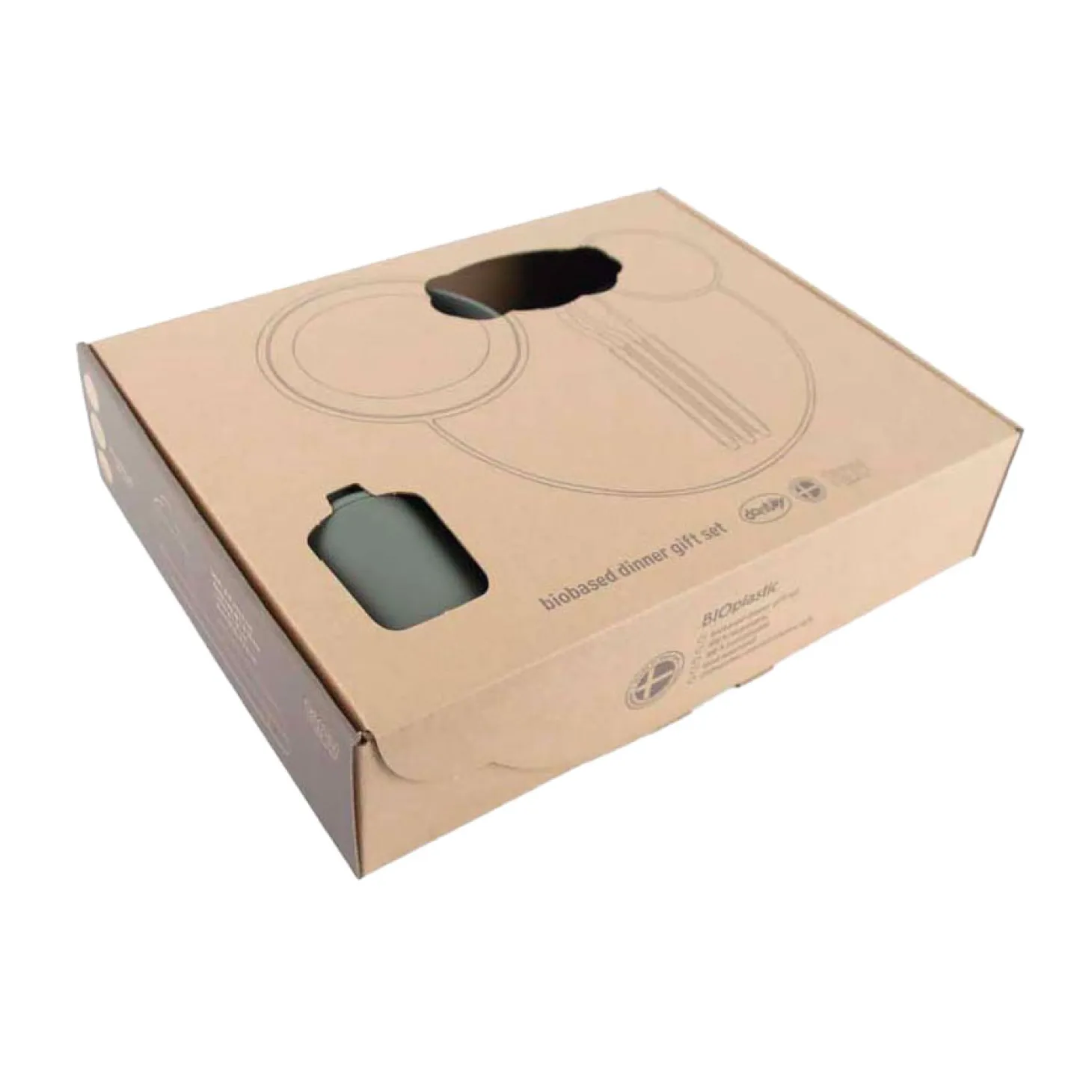 Dantoy Kinderservies Olijfgroen, 7dlg.