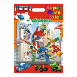 DC Superfriends Super Hero Kleur- en Stickerboek