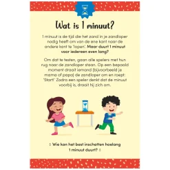 De Leukste 1-Minuutspelletjes (met Zandloper) Kaartspel