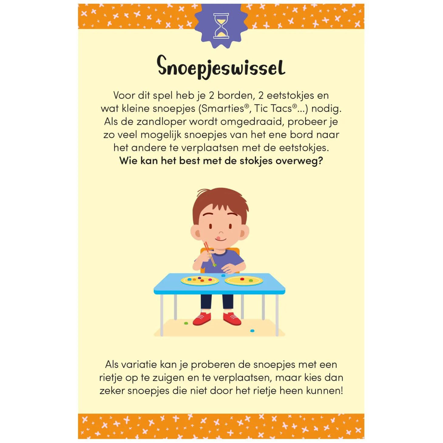 De Leukste 1-Minuutspelletjes (met Zandloper) Kaartspel