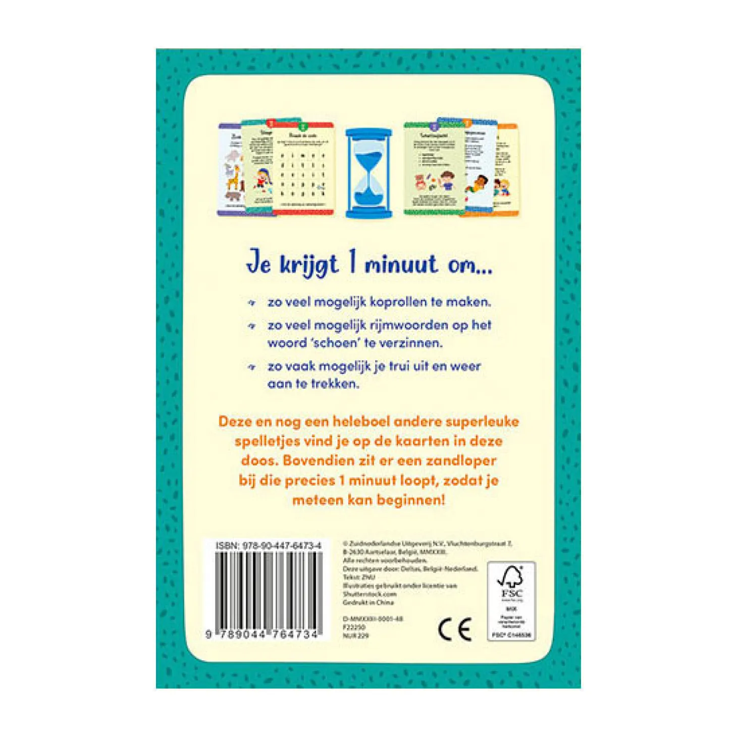 De Leukste 1-Minuutspelletjes (met Zandloper) Kaartspel