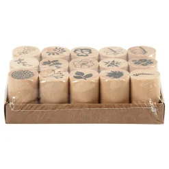 Deco Art Stempels Bloemen en Bladeren, 15dlg.