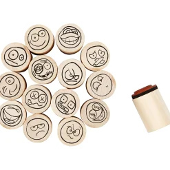 Deco Art Stempels Lachgezicht, 15st.