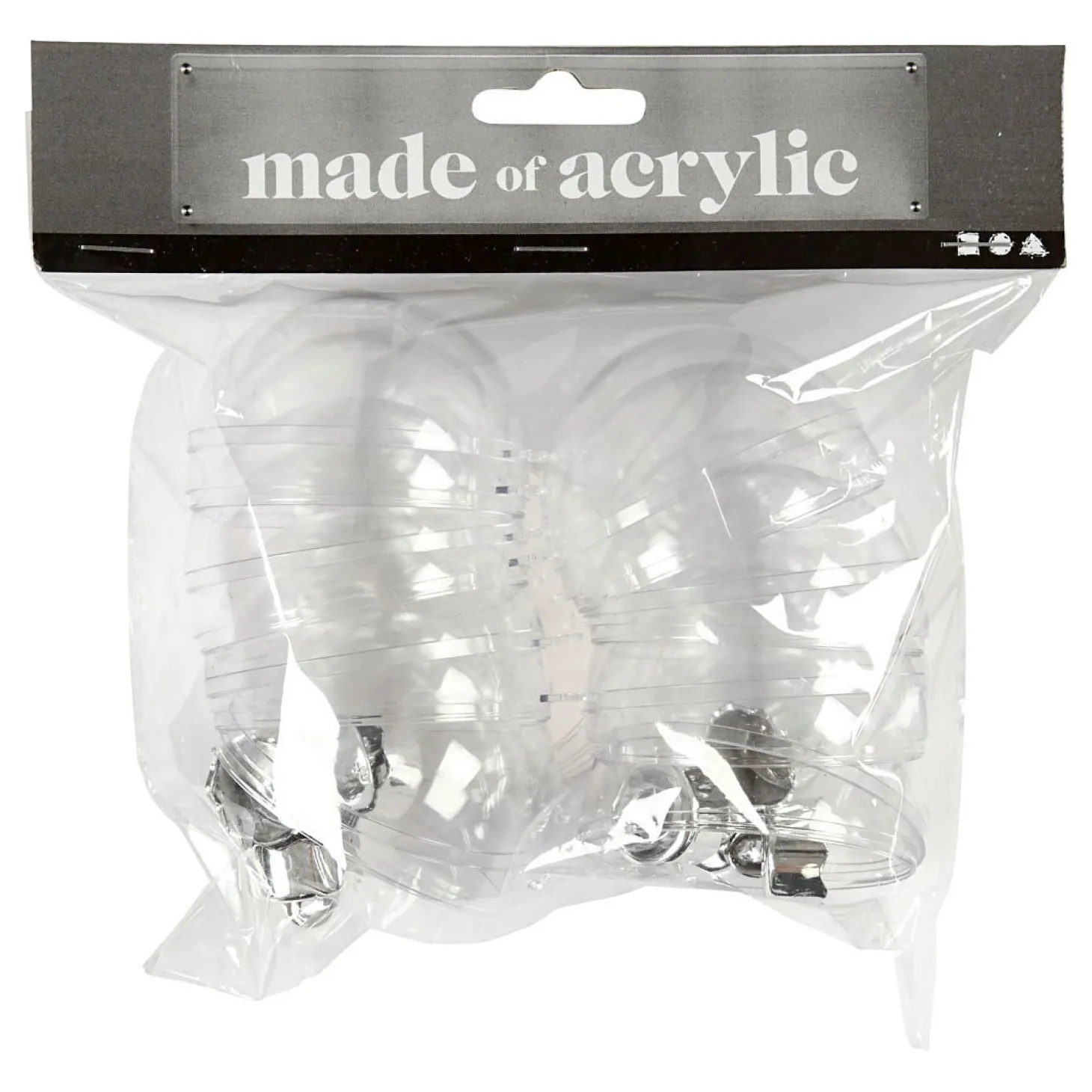 Deco Ballen Transparant 6cm, 8st.