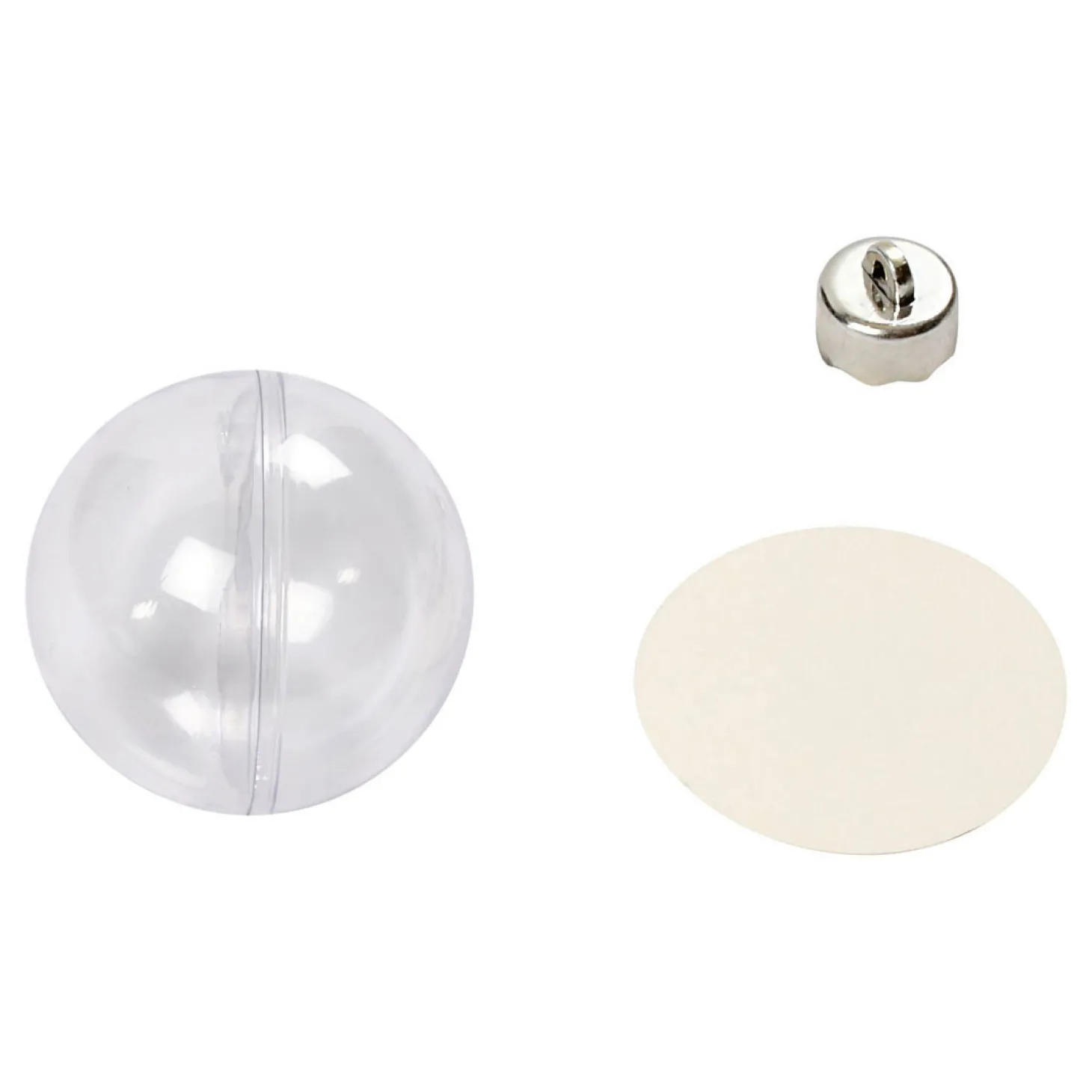 Deco Ballen Transparant 6cm, 8st.