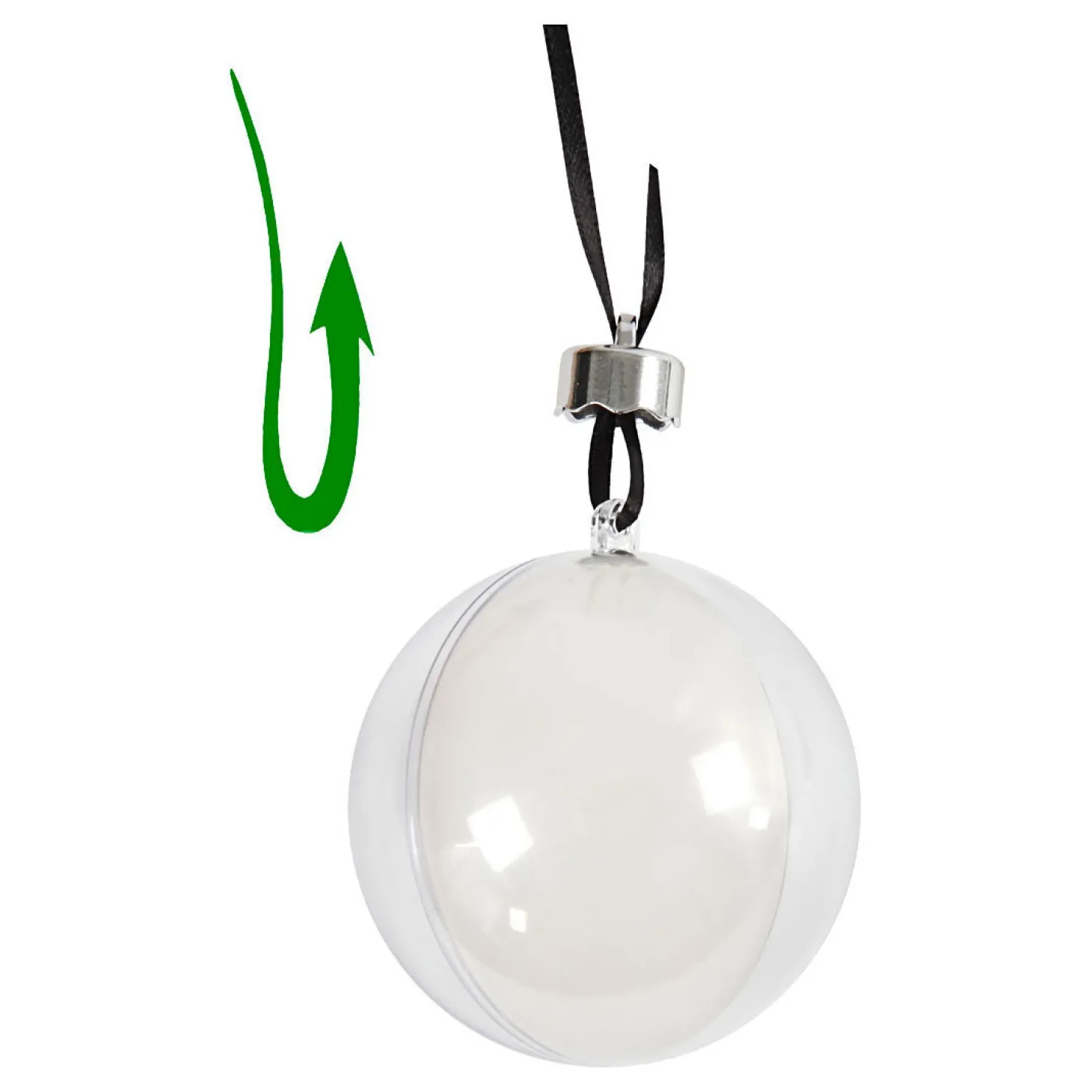 Deco Ballen Transparant 6cm, 8st.