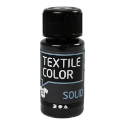 Dekkende Textielverf - Zwart, 50ml