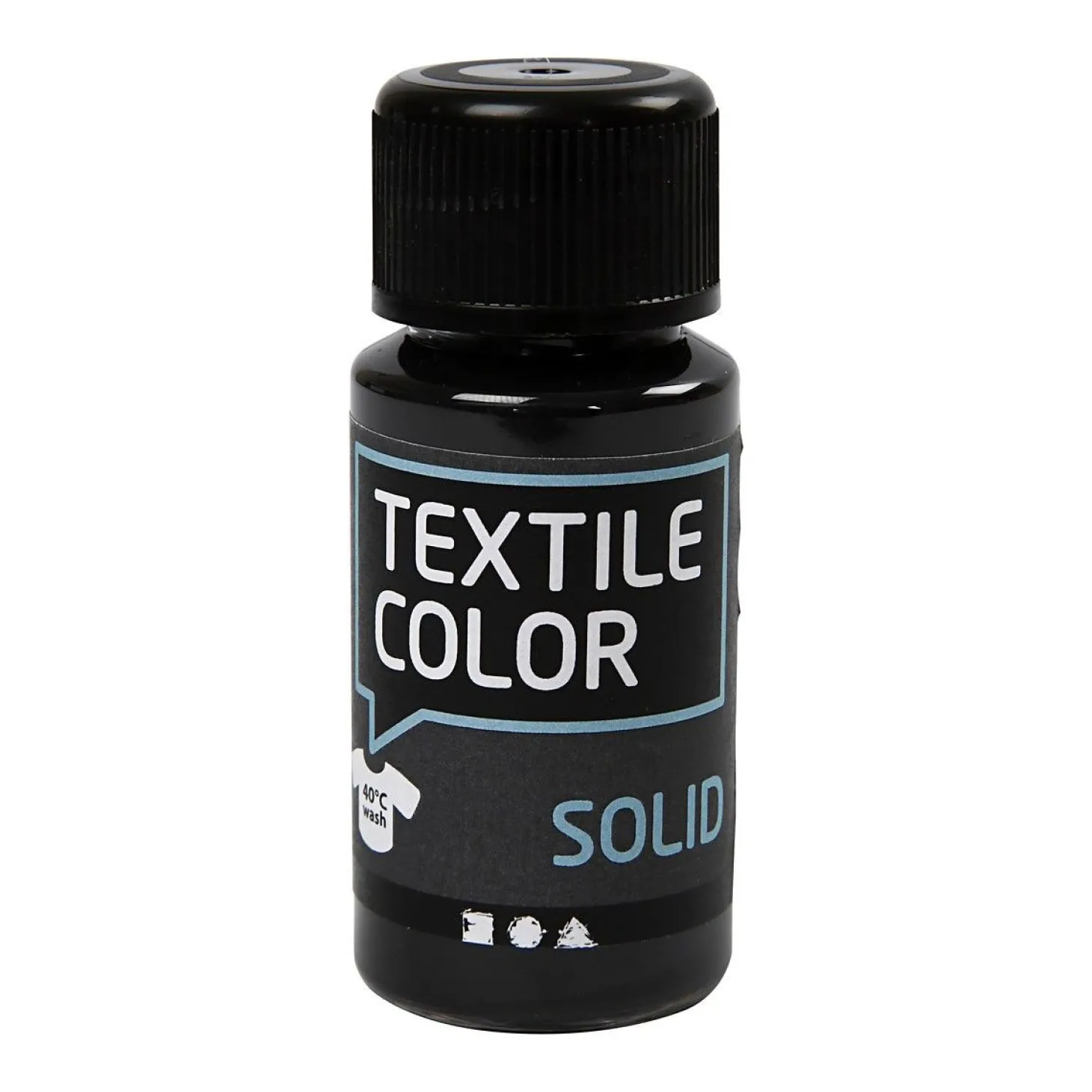 Dekkende Textielverf - Zwart, 50ml