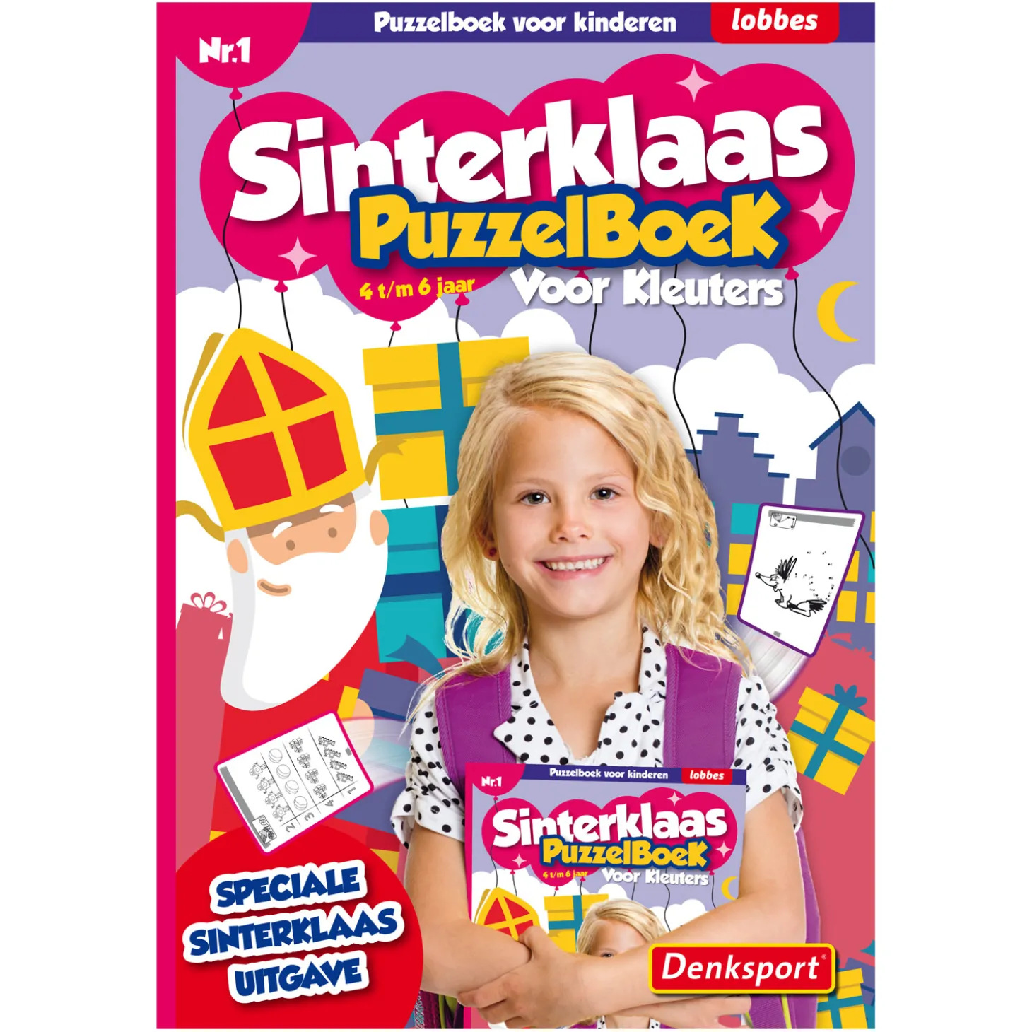 Denksport Kids Puzzelboek Sinterklaas